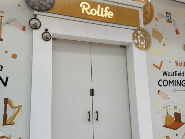 Client-supplied photo of Rolife's unit frontage at Westfield White City
