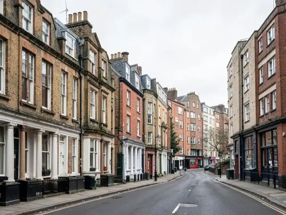 London streets and residential blocks in Lambeth where we carry out fire risk assessments